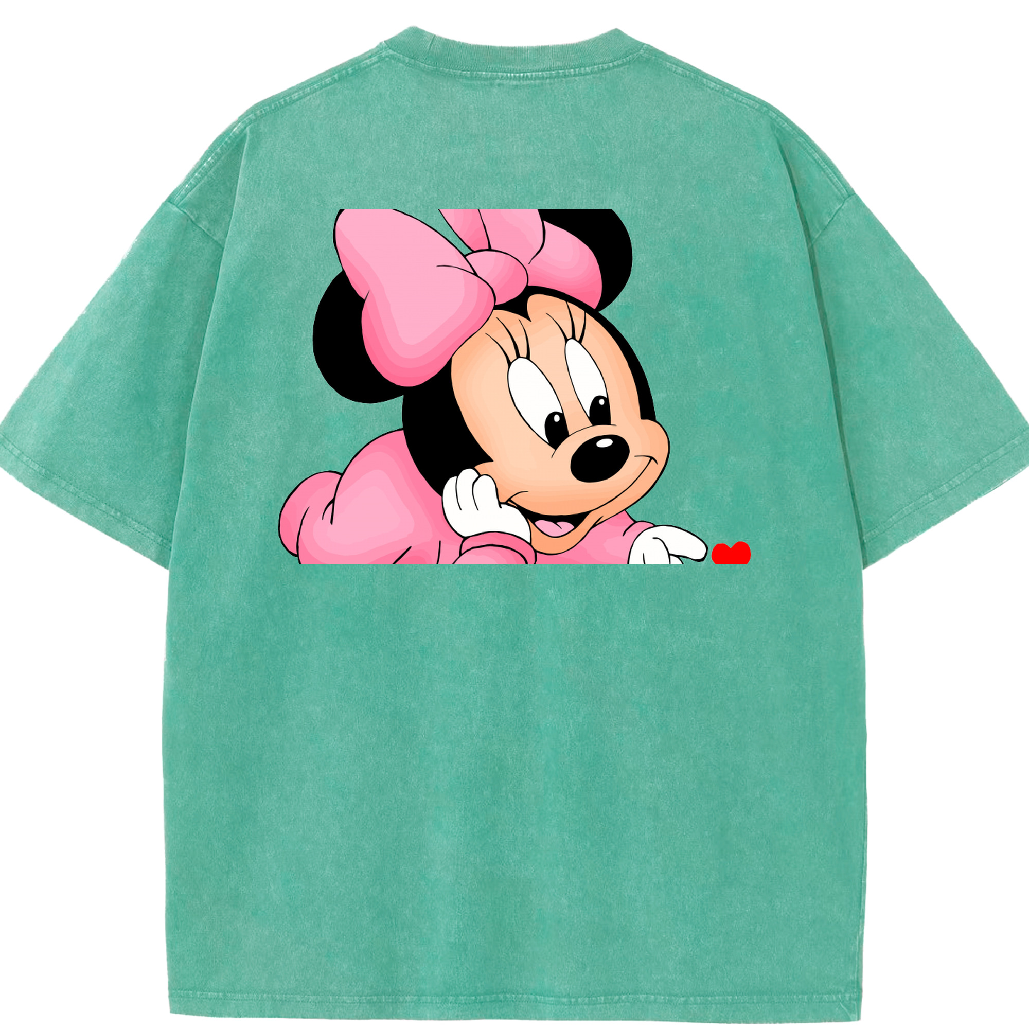 （画像用） ミッキーマウス Mickey Mouse 綿100% ヴィンテージ風 半袖Tシャツ（背面プリント）